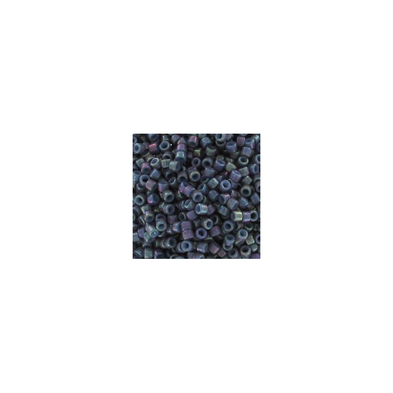 TUBO MIYUKI DELICA 11/0 Nº 132 (7,2gr) OPAQUE BLUE GRAY LUSTER
