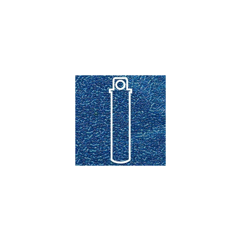 TUBO MIYUKI DELICA 11/0 Nº 177 (7,2gr) TRANSPARENT CAPRI BLUE AB